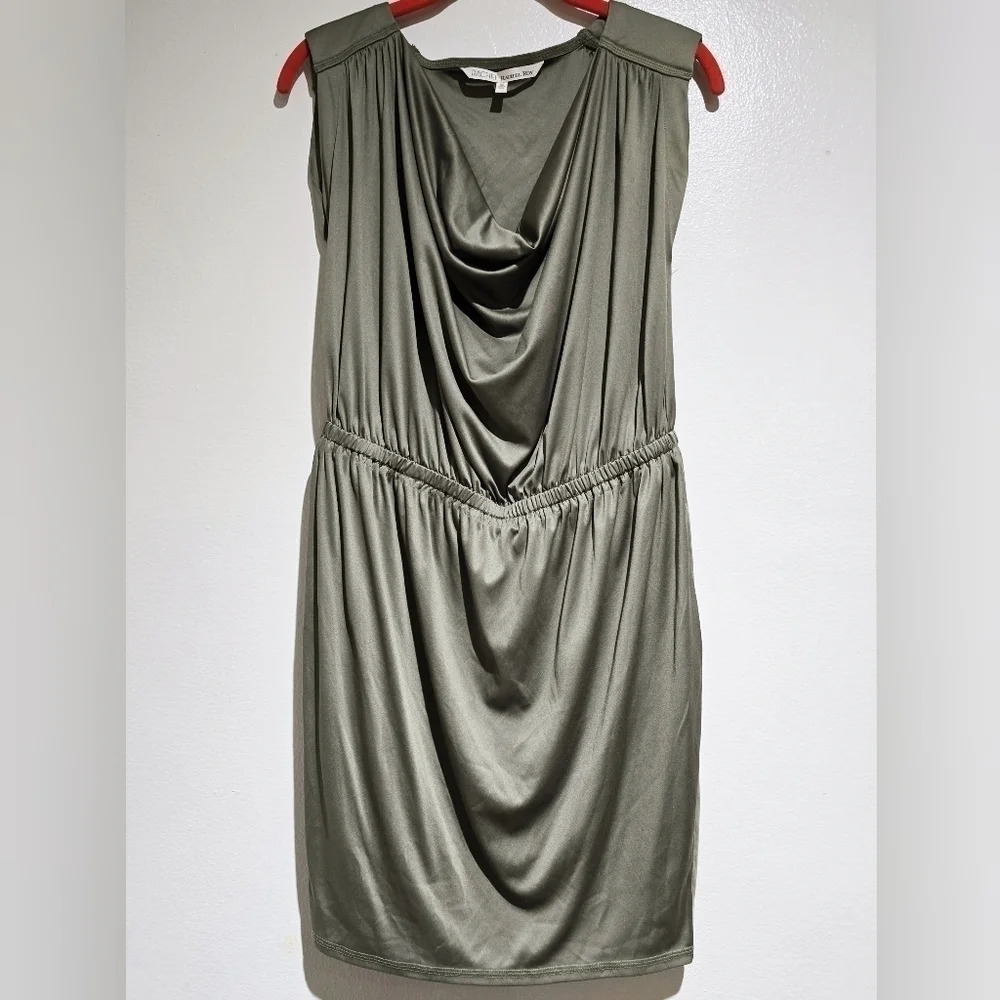 ✨️4/$20. Rachel Roy Loden Sleeveless Blouson Dress, Elastic Waist, Cowl Neck, XS - Picture 2 of 11